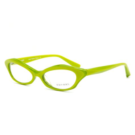 lime green eyeglass frames.